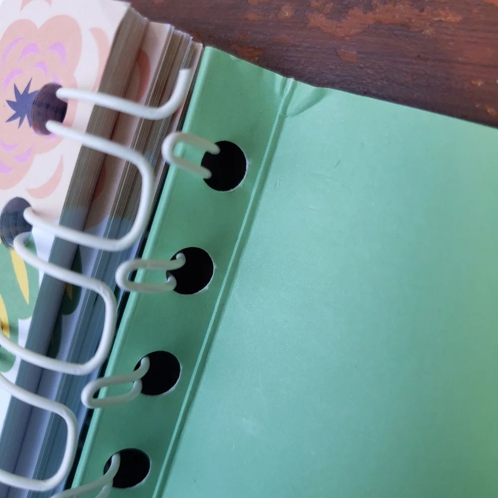 SM&CO Daily Planner With Floral Design (Paperback and Spiral Bound) + STICKERS